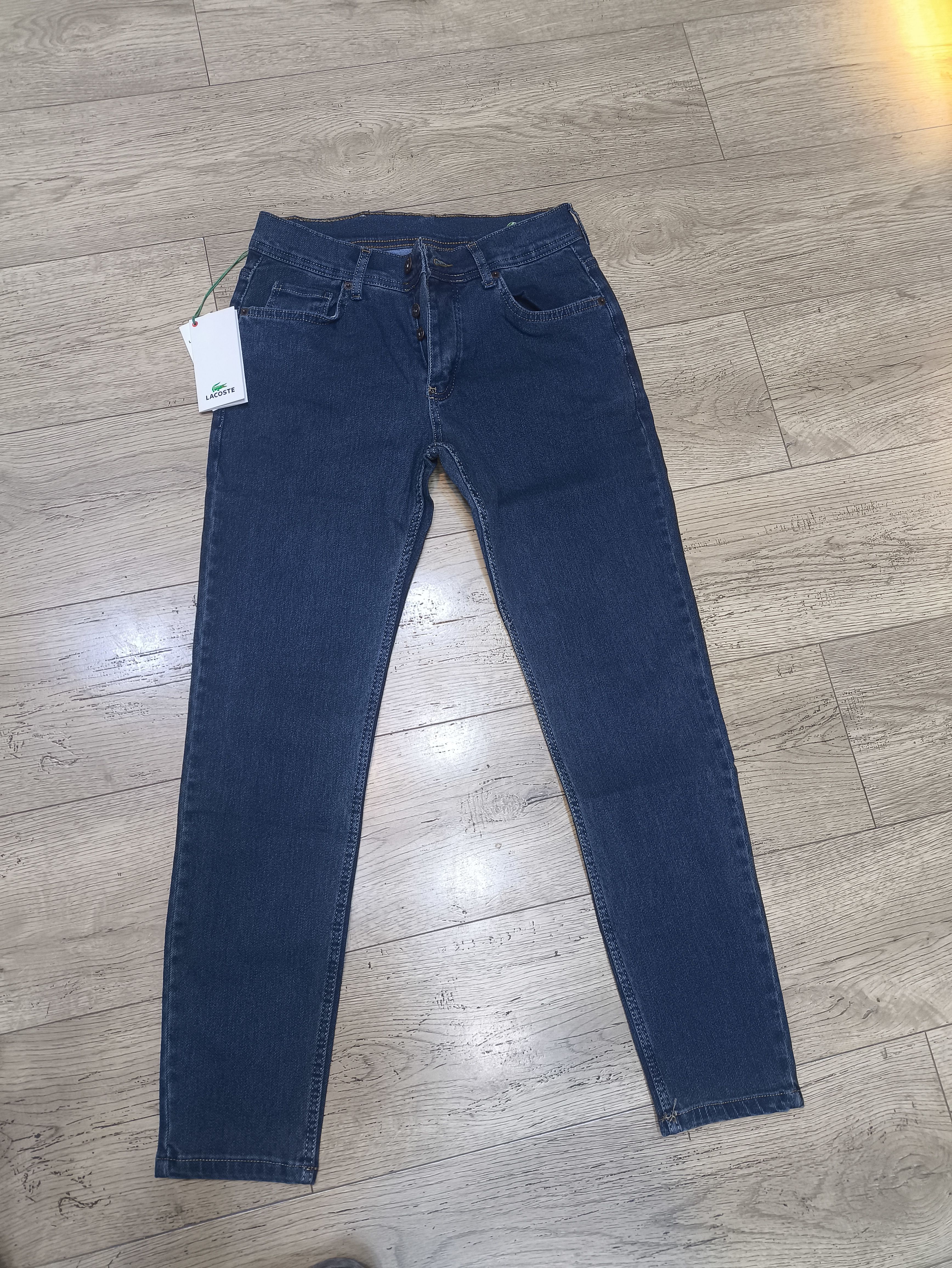 Lacoste Dark Blue Button Fly Denim Jeans