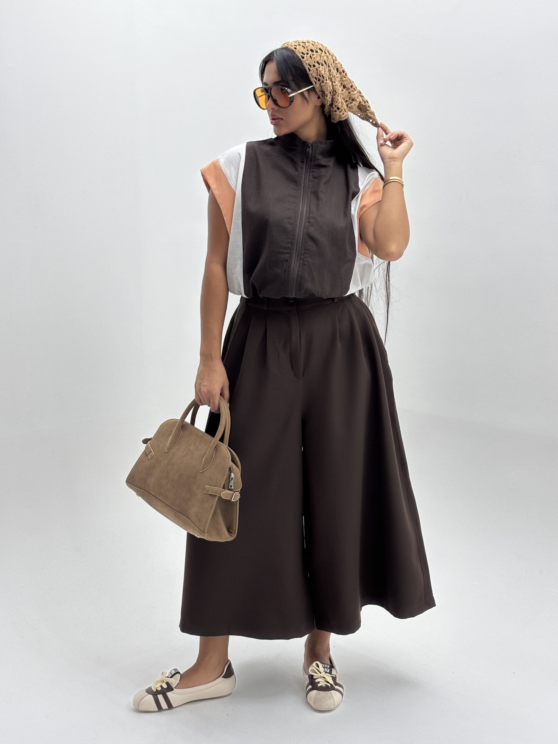 Women's Slub Combo Vest, Slub Weave, 8 Colors, Free Size, Layering Piece